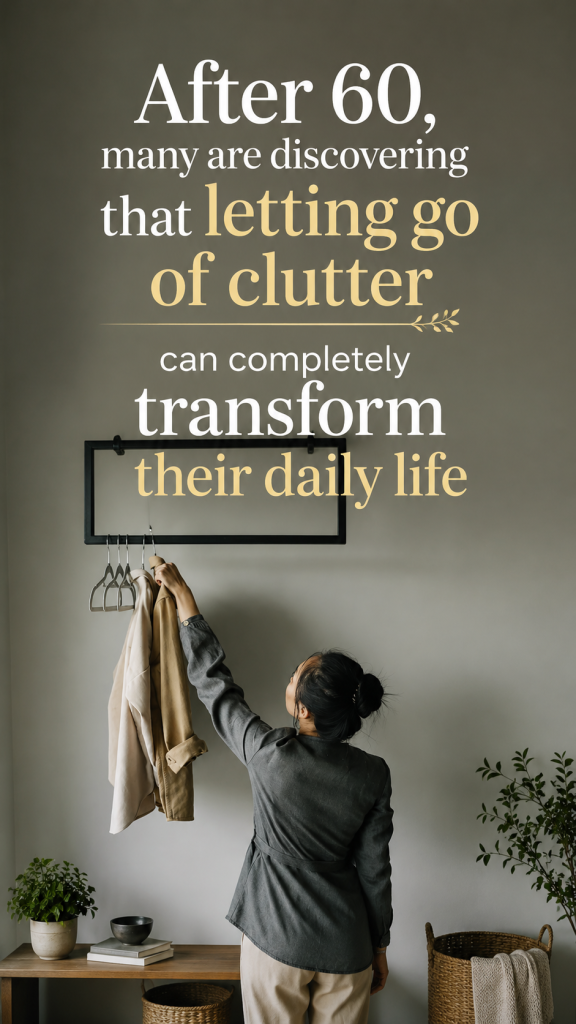 Minimalist living after 60 isn’t about giving up everything… it’s about making room for what truly matters most