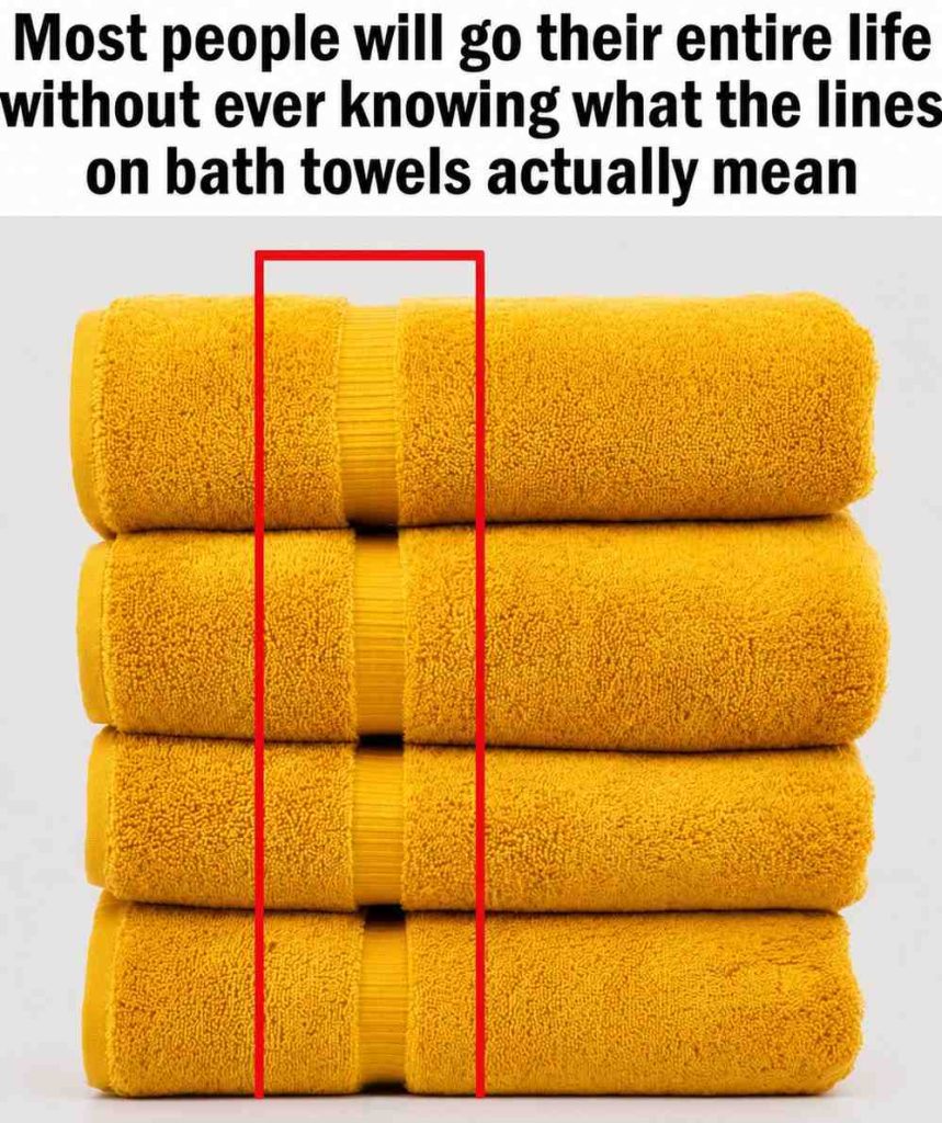 Most People Never Realize What the Lines on Bath Towels Actually Mean Most People Never Realize What the Lines on Bath Towels Actually Mean