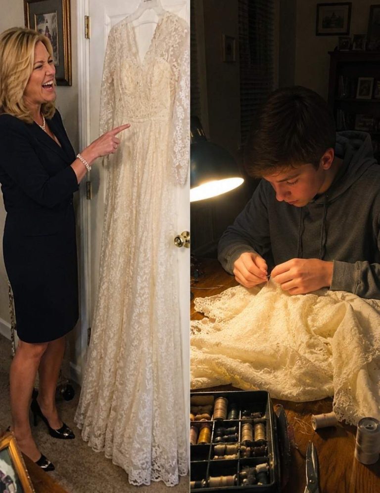 My Aunt Said Grandmas Wedding Dress Was Trash Then My Little Brother Found Something Hidden in the Lining