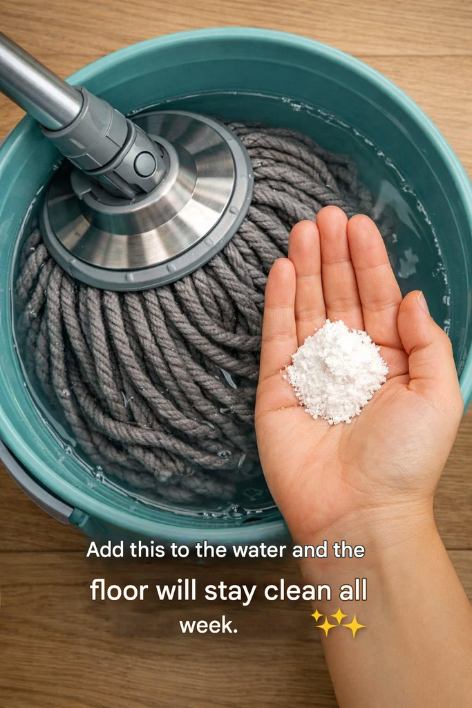 Put this ingredient in your bucket and your fl00r will stay clean all week.