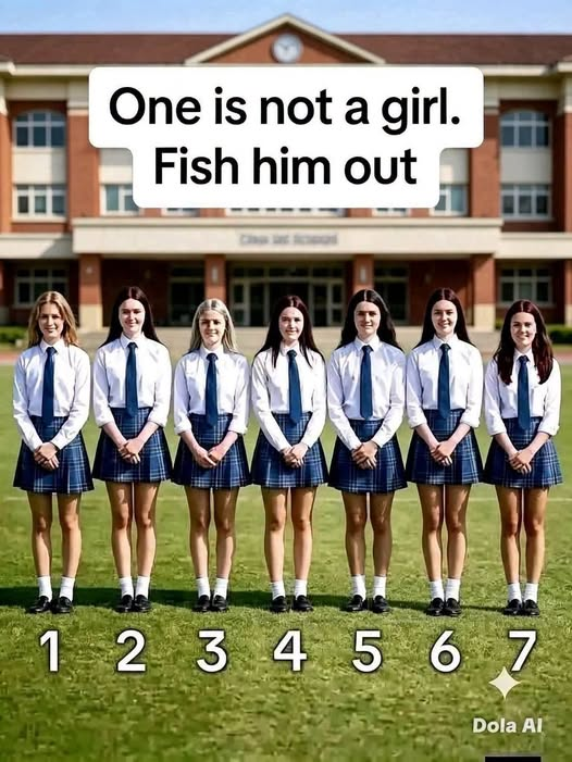 One of These Seven Students Is Not a Girl